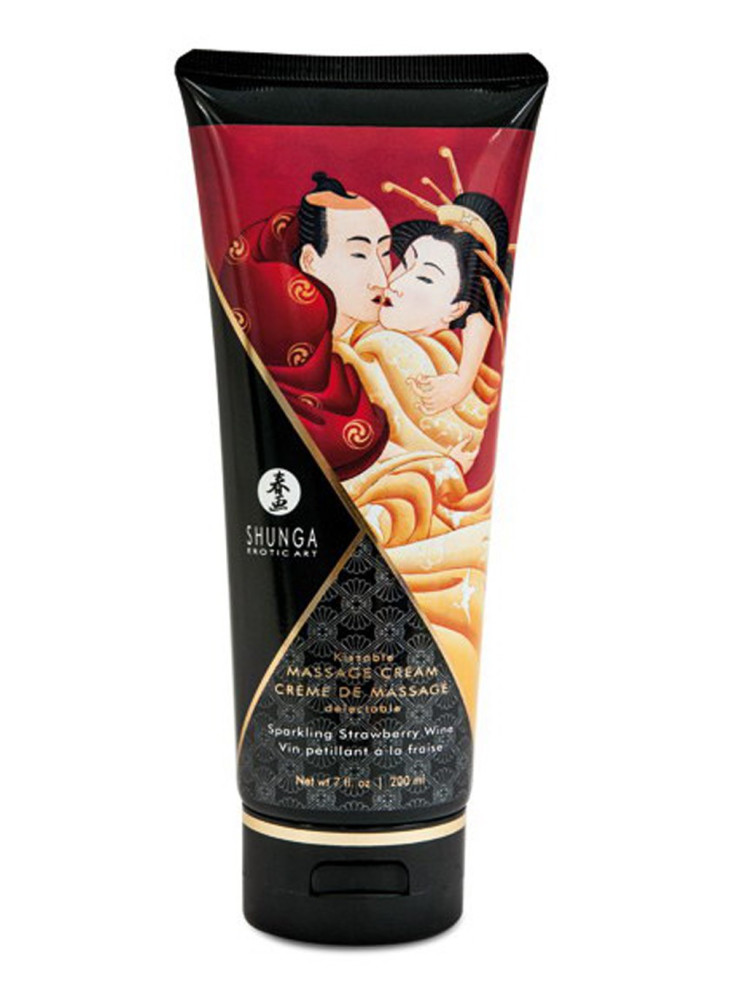 Crème hydratante de massage fraise vin pétillant 200ml - CC814108